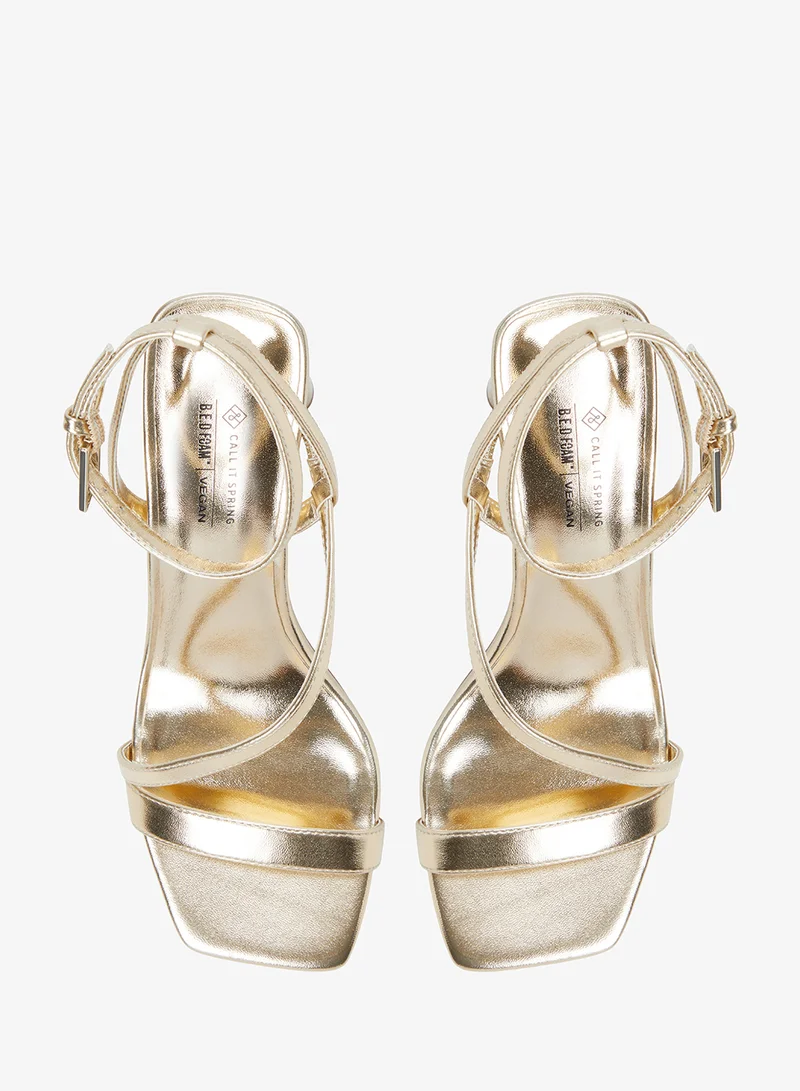 CALL IT SPRING  Laneyy Ankle Strap Mid Heel Sandals for Women | Best Price UAE